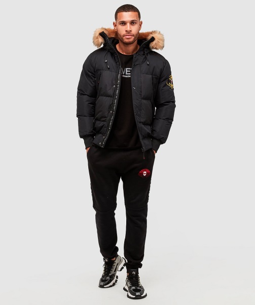 Alessandro Zavetti - Aylmer Puffer Fur Hooded Bomber Jacket Asphalt