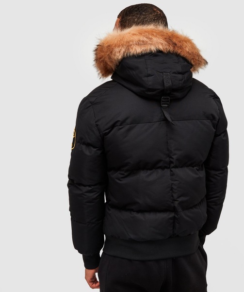 Alessandro Zavetti - Aylmer Puffer Fur Hooded Bomber Jacket Asphalt