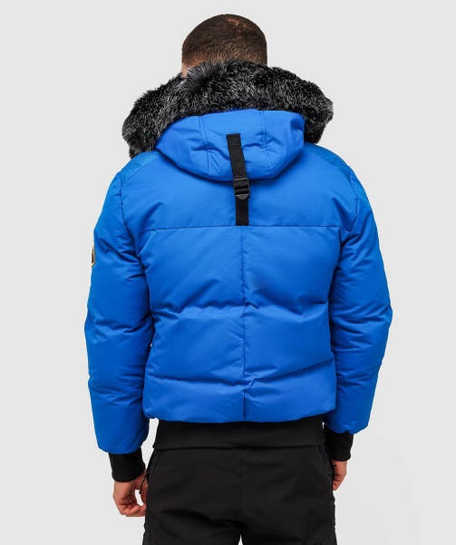 Alessandro Zavetti - Aylmer Puffer Fur Hooded Bomber Jacket Asphalt