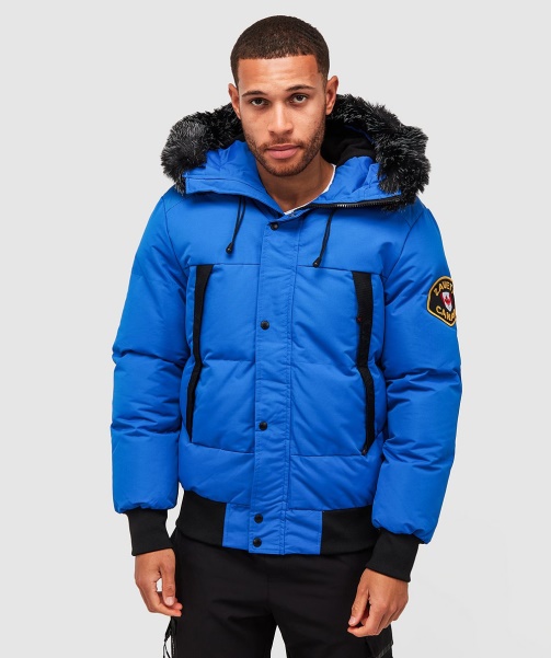 Alessandro Zavetti - Aylmer Puffer Fur Hooded Bomber Jacket Asphalt