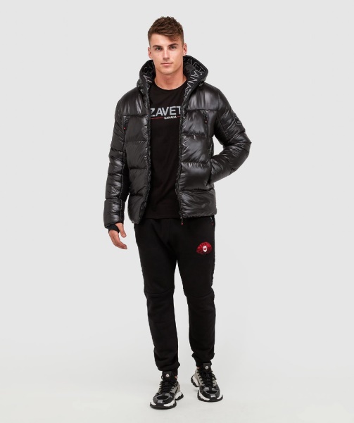 Black Malvini 2.0 Shiny Puffer Jacket - Alessandro Zavetti