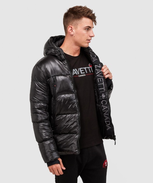 Black Malvini 2.0 Shiny Puffer Jacket - Alessandro Zavetti
