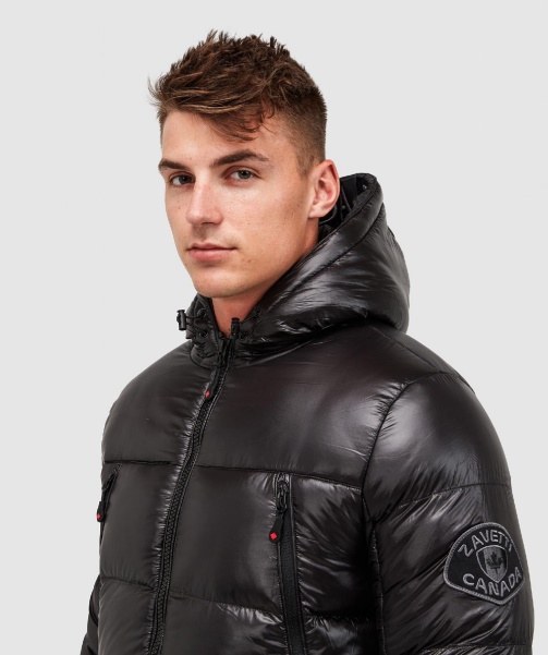 Black Malvini 2.0 Shiny Puffer Jacket - Alessandro Zavetti