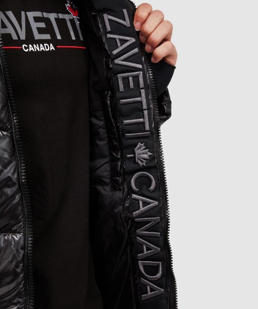 Black Malvini 2.0 Shiny Puffer Jacket - Alessandro Zavetti