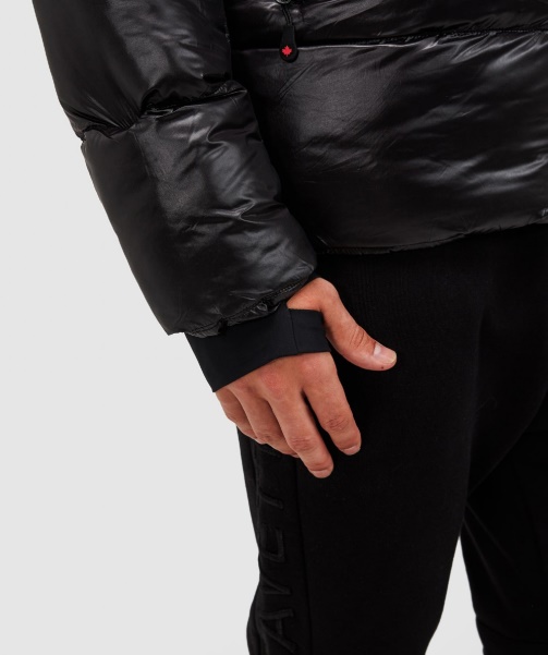 Black Malvini 2.0 Shiny Puffer Jacket - Alessandro Zavetti