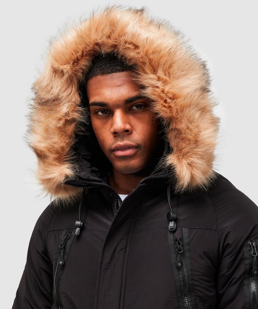 Black Carrick Puffer Bomber Jacket - Alessandro Zavetti