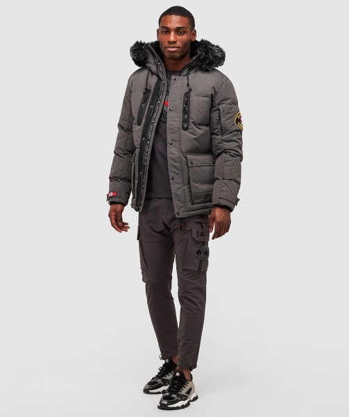 Alessandro Zavetti - Grey Coderre Puffer Parka Jacket
