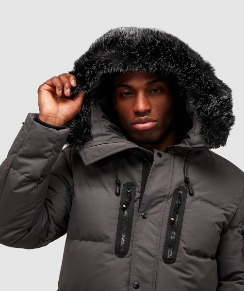 Alessandro Zavetti - Grey Coderre Puffer Parka Jacket