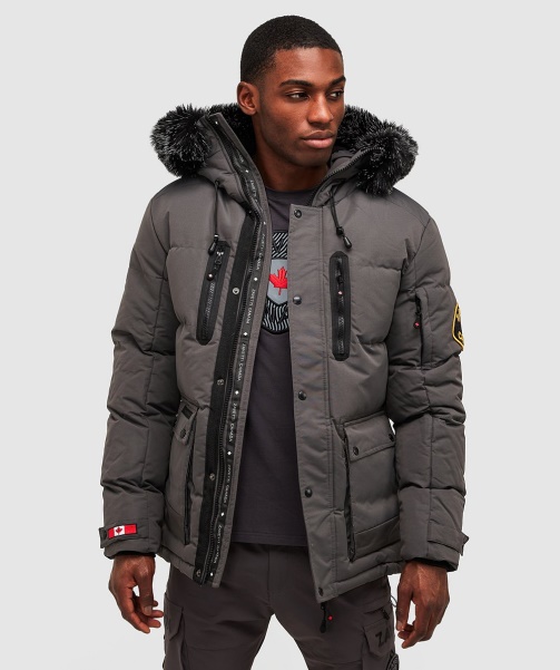 Alessandro Zavetti - Grey Coderre Puffer Parka Jacket