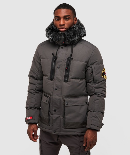 Alessandro Zavetti - Grey Coderre Puffer Parka Jacket