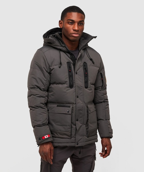 Alessandro Zavetti - Grey Coderre Puffer Parka Jacket