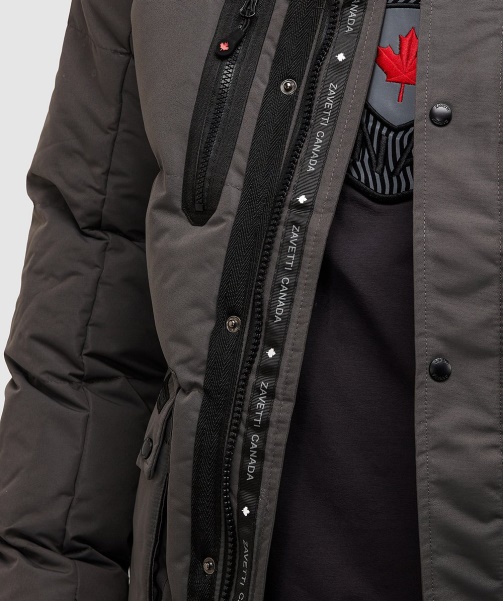 Alessandro Zavetti - Grey Coderre Puffer Parka Jacket