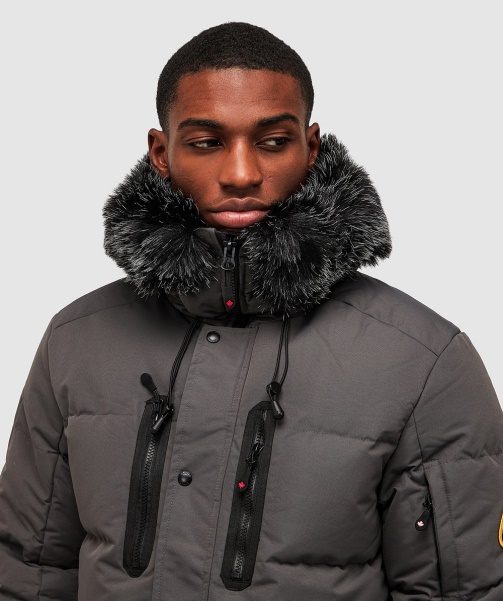 Alessandro Zavetti - Grey Coderre Puffer Parka Jacket