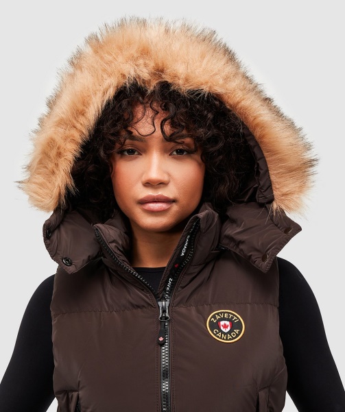 Alessandro Zavetti - Brown Womens Bellucci 2.0 Crop Gilet